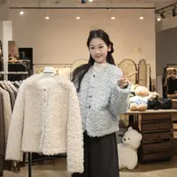 【闵笑一】小熊心事 25早秋新款百搭显瘦上衣潮牌女装皮一体外套