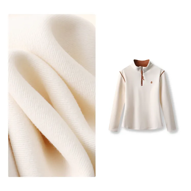 B 门店3&09！lu系抓绒衣」牛奶绒保暖运动休闲打底上衣女 C25441