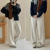 hd【长裤系列】松.弛感穿搭 加绒慵懒直筒休闲裤 一条过冬足够！