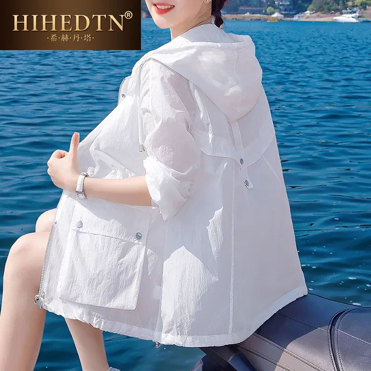 防晒衣女款2025新款夏季冰丝薄款透气百搭服宽松休闲开衫外套
