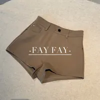 FAY【榛果拿铁】轻奢百搭美拉德色系夏季经典女士短裤