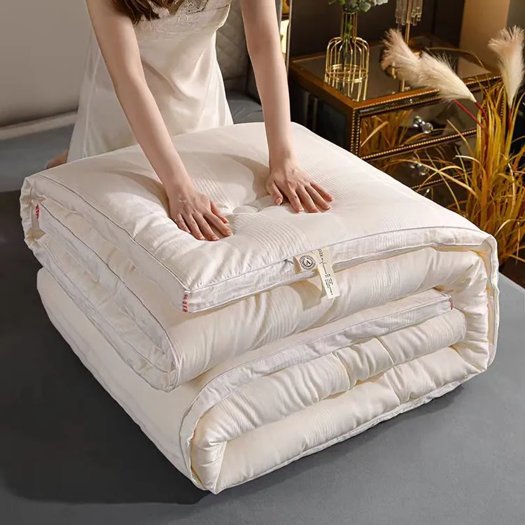 水星家纺A类大豆被春秋被纯棉被芯蛋白加厚保暖冬被学生宿舍被子4