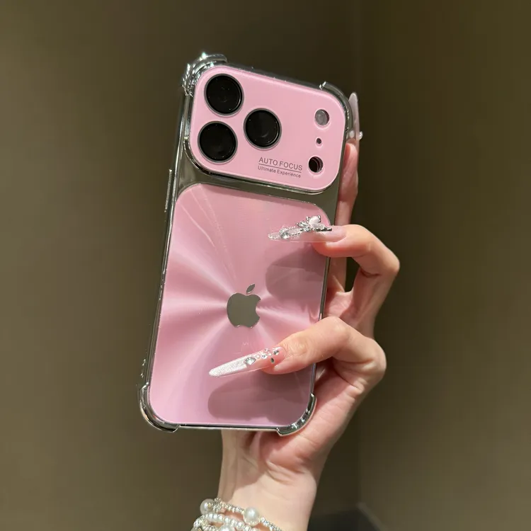 高颜值CD纹镭射适用苹果17promax手机壳iPhone16四角防摔15高级14