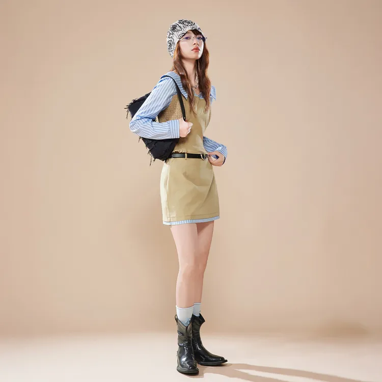 IEF/爱依服时尚套装2025秋季新款韩版设计感辣妹气质显瘦上下套裙