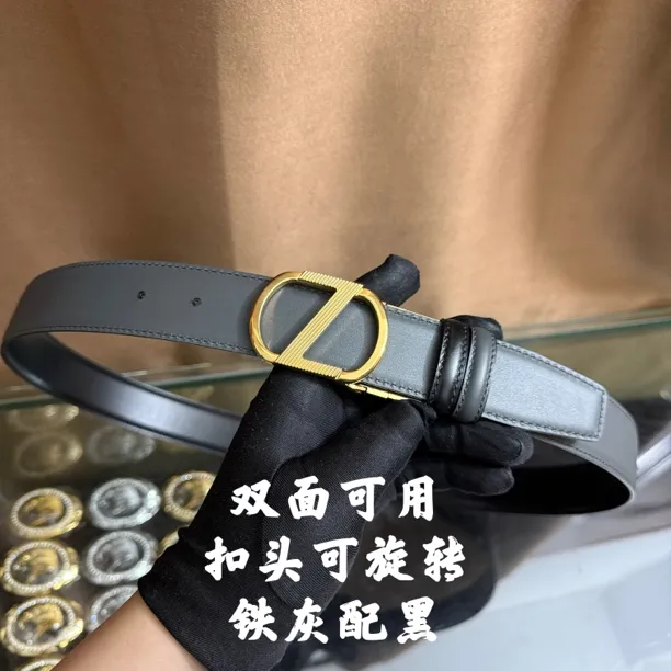 新款男士皮带百搭高档休闲Z字母牛皮腰带青中老年时尚商务年轻潮