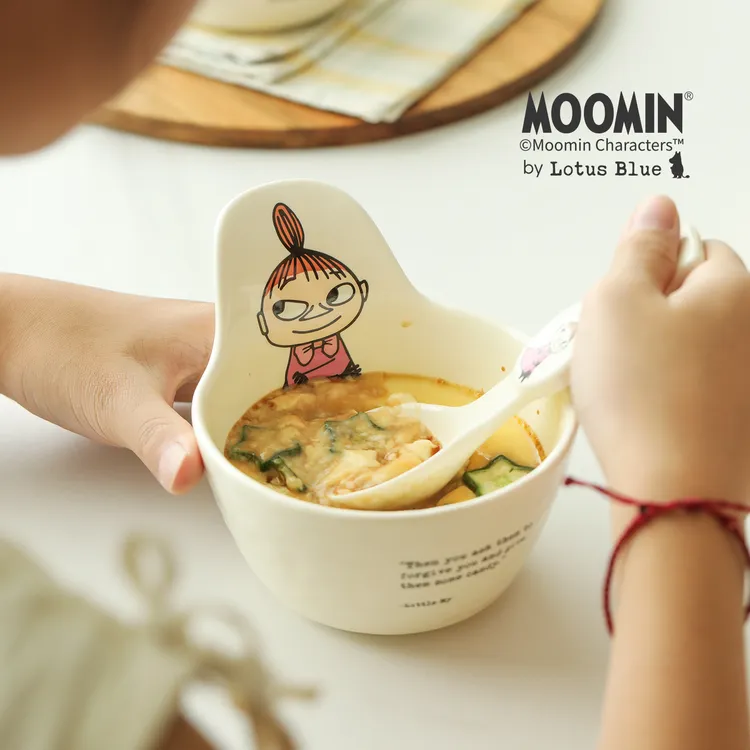 蓝莲花moomin姆明联名网红稀奇古怪碗餐具陶瓷家用儿童碗米饭碗