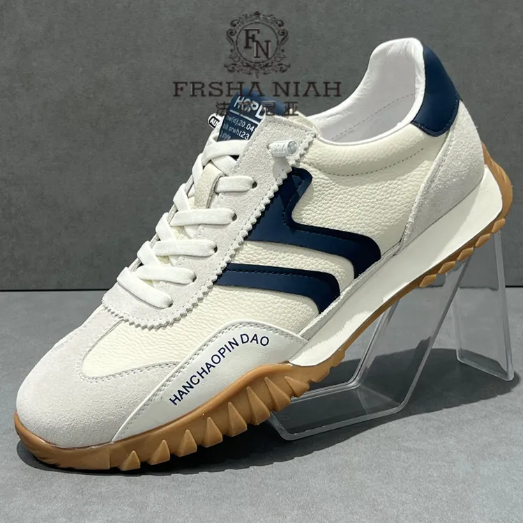 法莎尼亚阿甘鞋男低帮男士运动鞋一脚蹬潮鞋百搭男鞋新款休闲板鞋