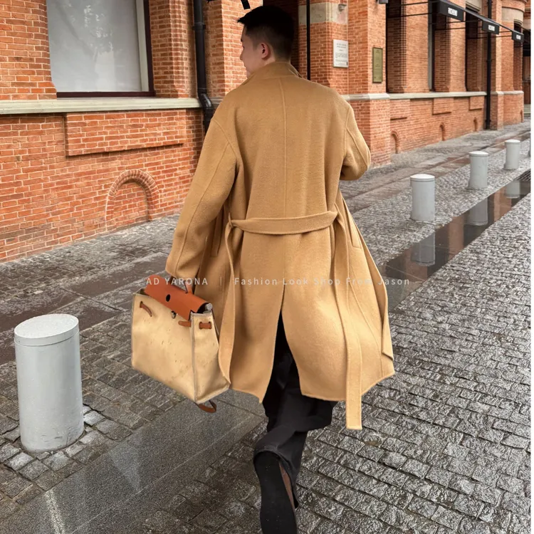 【素系列·佛罗伦萨】100毛呢外套高级感立领飘带外套高品质轻奢大衣