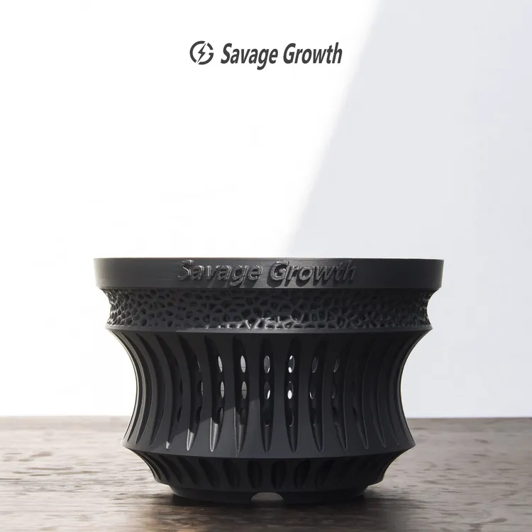 3D打印潮流块根花盆龙舌兰象牙宫多肉植物透气呼吸室内外通用SG20