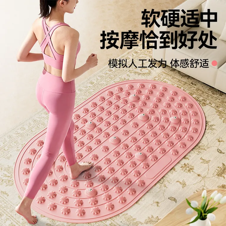 【2026全新升级】液态软硅胶指压板第六代实心慢跑足底脚踩按摩脚垫商品图