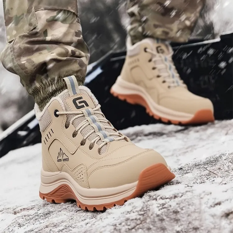 秋冬男士钢包头劳保鞋防砸防刺穿耐磨防水工地工作鞋登山轻便舒适