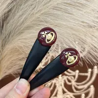 【黑皮土星拜拜夹】高货发夹百搭休闲边夹小软皮