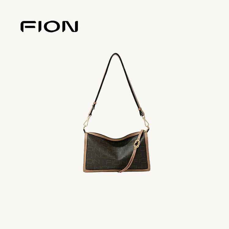 FION/菲安妮【品牌爆款】经典时尚百搭老花枕头单肩斜挎包VMQ007商品图