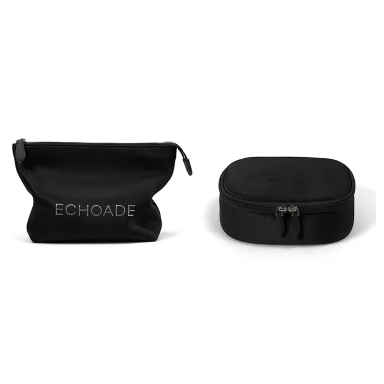 ECHOADE方寸之间 井然有序 烫钻徽标拉链化妆洗漱包手提包