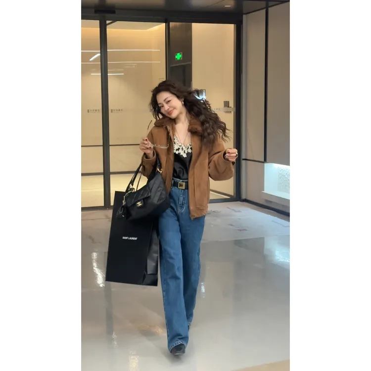 Singularity Me 12A 8527 进口西班牙皮毛一体羊毛羊皮皮草外套