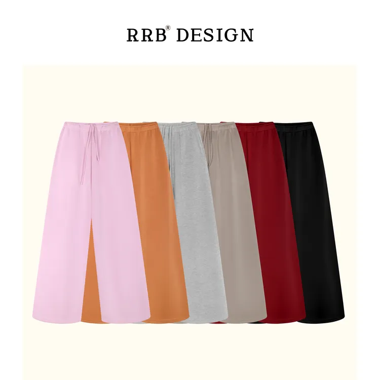 RRB Design「垂垂裤」宽松显瘦垂感直筒裤百搭松紧腰抽绳舒适长裤