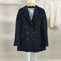 麦迪尚品【丽DS】5090409 秋冬时尚气质绵羊毛呢大衣品牌女装