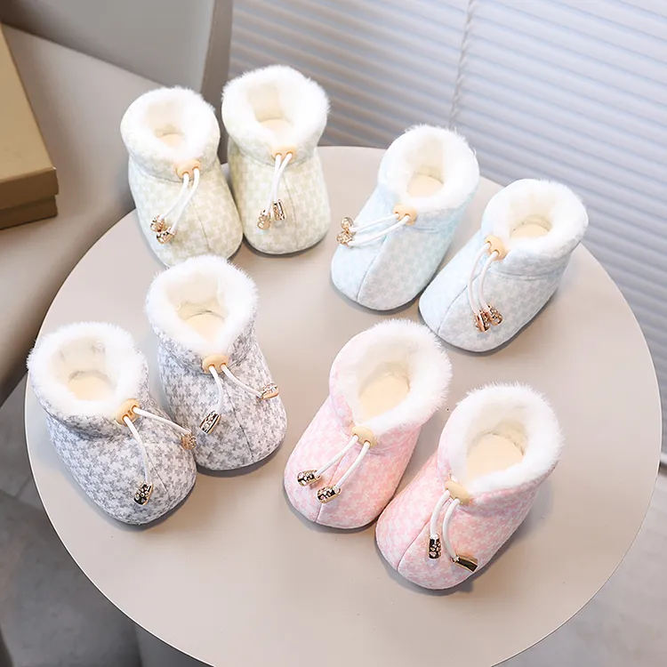 【两面可穿】新生婴儿冬季舒适搭扣保暖女加绒加厚0-6-12个月