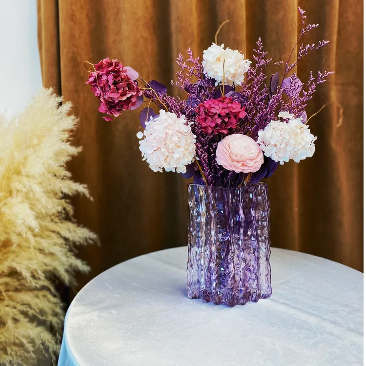 【山语桃园】永生花干花岛台茶几客厅简约风格家居软装饰摆件小花束