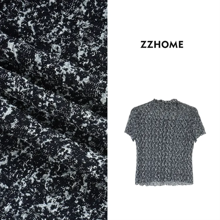 ZOZO HOME | 肌理之美褶皱渐变设计感静谧蓝日常休闲T恤q173272p
