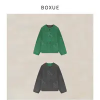 BOXUE “绿洲”2025秋冬羊.毛＋羊.驼毛两面穿轻奢外套#250821W4019