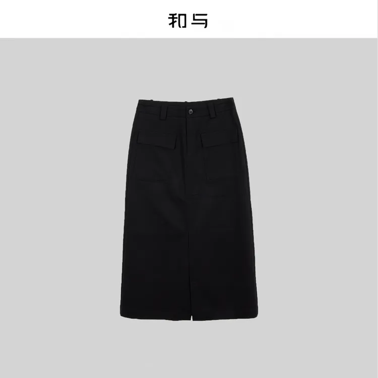 和与｜多口袋工装休闲半裙H53YUA10019