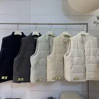 水原家 大码宽松显瘦立领纯色百搭叠穿棉马甲09
