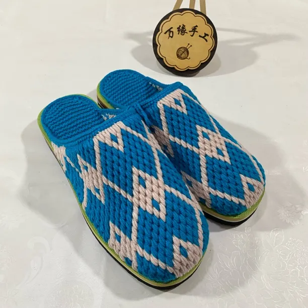 【成品鞋】五股情人棉和防滑鞋底纯手工抅织而成！