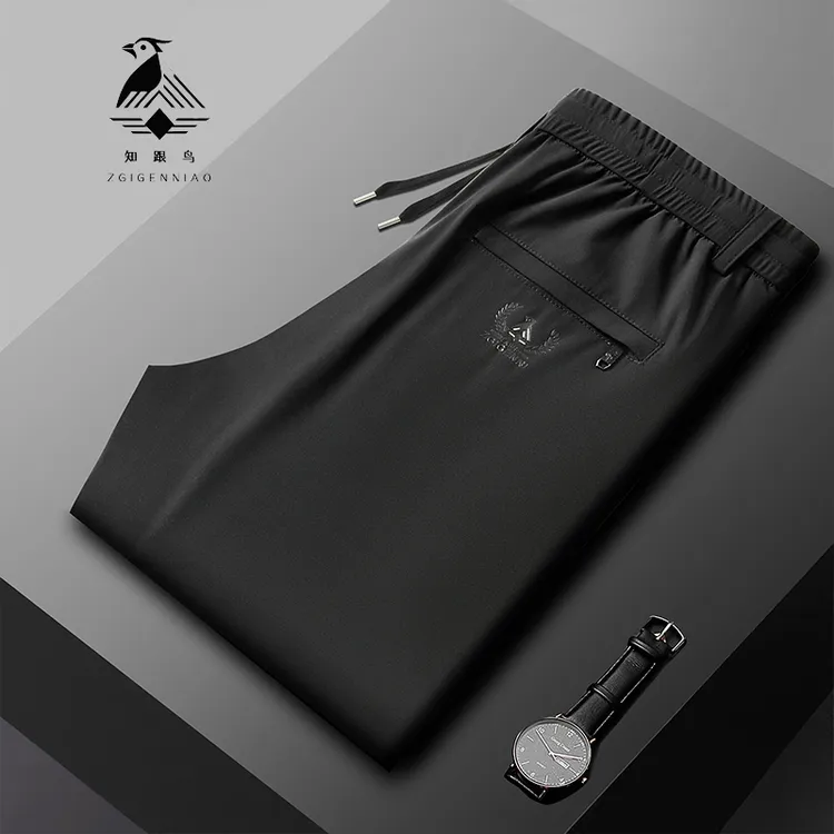 夏季新品冰氧丝休闲裤男士直筒裤户外轻薄透气宽松舒适2025新款