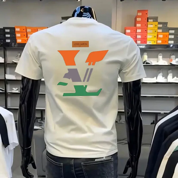 2025夏季潮牌新款轻奢简约百搭圆领T恤时尚个性运动休闲短袖T恤男