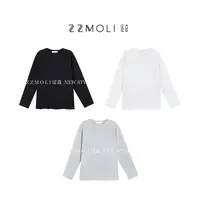 ZZMOLI新款中长款毛边T恤女款2025洋气衣服长袖上衣ZBY85362