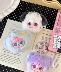 【代拆】【加加乐】三咪兔动物化妆镜毛绒潮玩盲盒