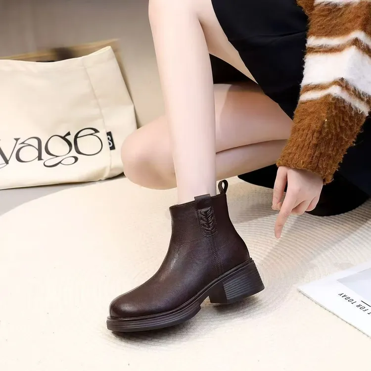 秋冬必备短靴显脚小