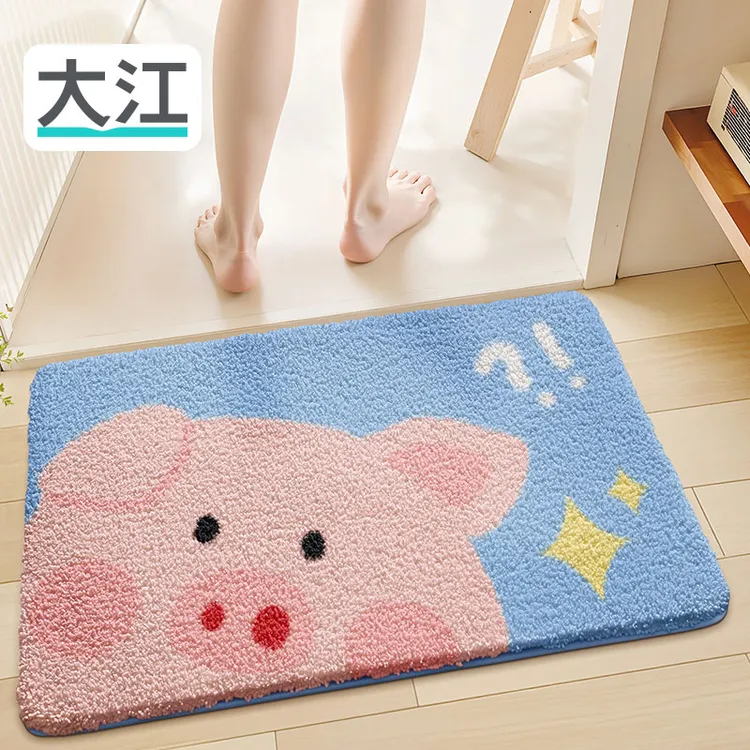 大江十二生肖浴室吸水垫厕所门口防滑洗手间门垫脚垫卫生间地垫子