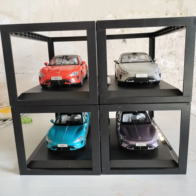 su7合金车SU7Ultra合金车模1比24模型玩具带尾翼前铲男友玩具礼物