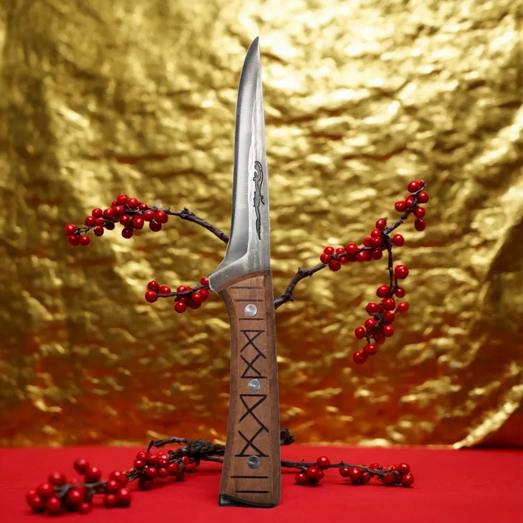 手工锻打屠宰专用分割刀锋利不锈钢剔骨刀家用厨房切肉刀