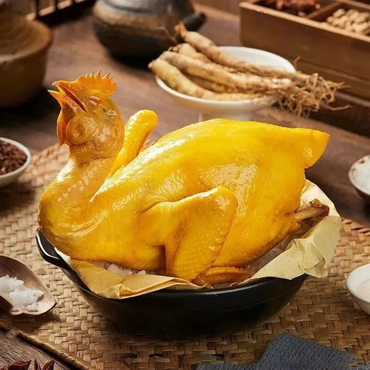 【中秋福利】DR.750g广东熟食腊味梅州盐焗鸡整只熟食真空广东正宗客家特产