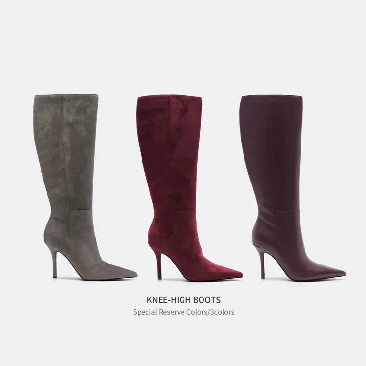 Cihi'KNEE-HIGH BOOTS' 长筒靴定制diy 线条颜色长筒高跟长靴系列