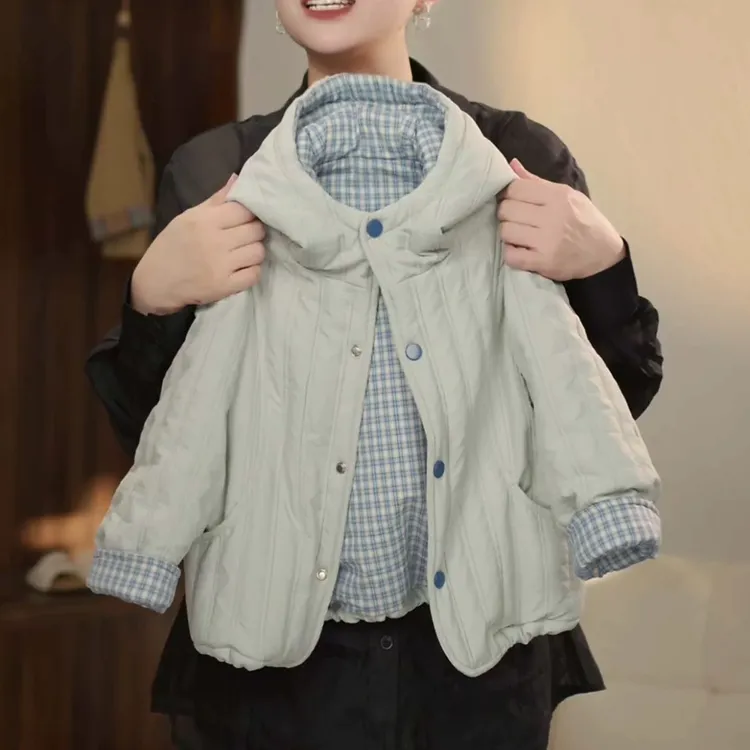 2025冬装新款儿童男童小宝宝童装蓝色连帽棉服外套上衣潮简约高端