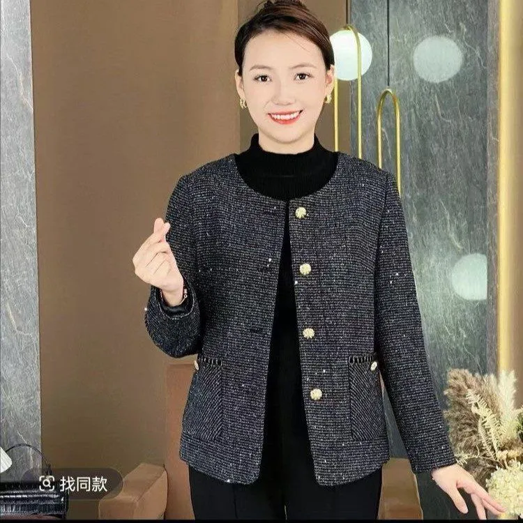 薄款女复古港风常规秋季短外套小香风春秋百搭洋气
