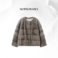Moprobably贝贝"水貂毛皮"气质高奢毛皮草外套L5481004