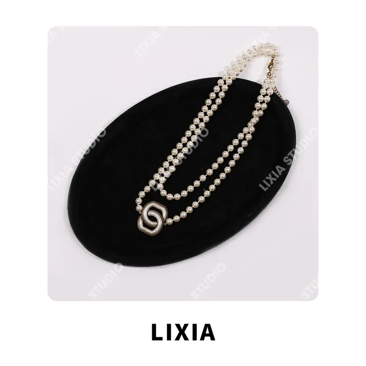 铜铅玻璃吊坠  LIXIA[私物项链]丽霞自留韩版私物-D7780