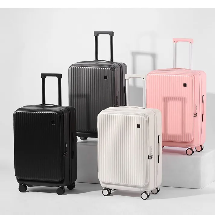 前开行李箱20寸登机箱24寸抗摔拉杆箱扩展旅行箱侧开皮箱密码箱包