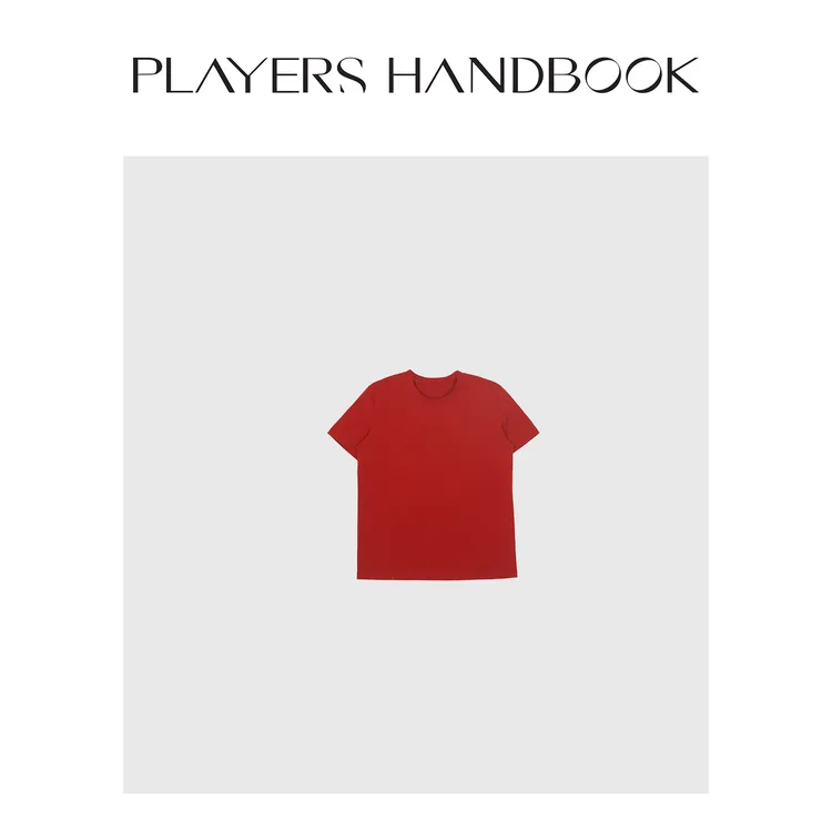 Players Handbook《青红皂白》基础系列后背捏折显瘦短袖PH2209