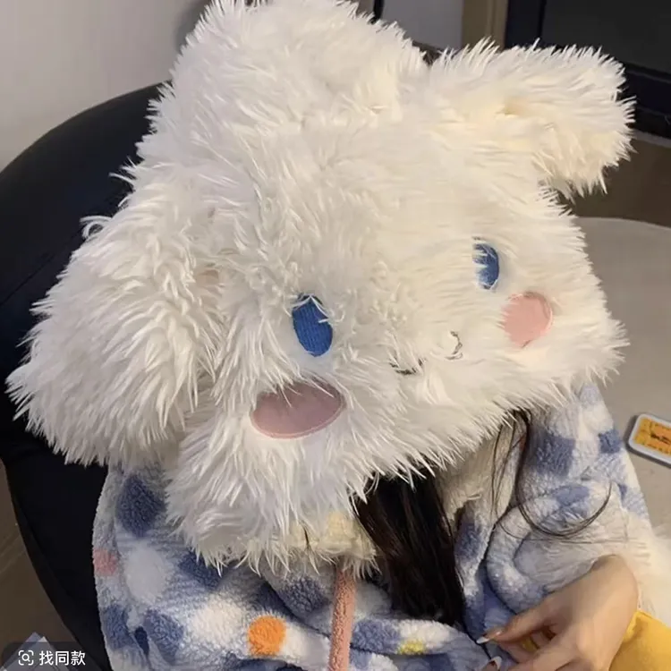 格子蓝披风大码250斤睡衣女舒适休闲家居服