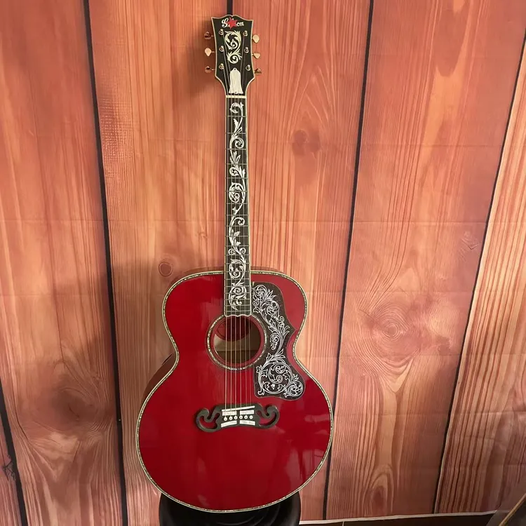 42寸手工全单吉他专业弹唱吉普森红藤蔓复刻款