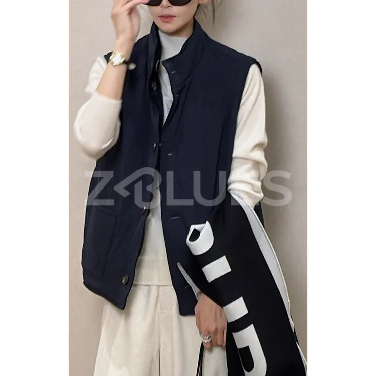 Z.blues【自洽马甲】两面穿 橡木色调轻量灯芯绒鹅绒马甲YZDHY1234