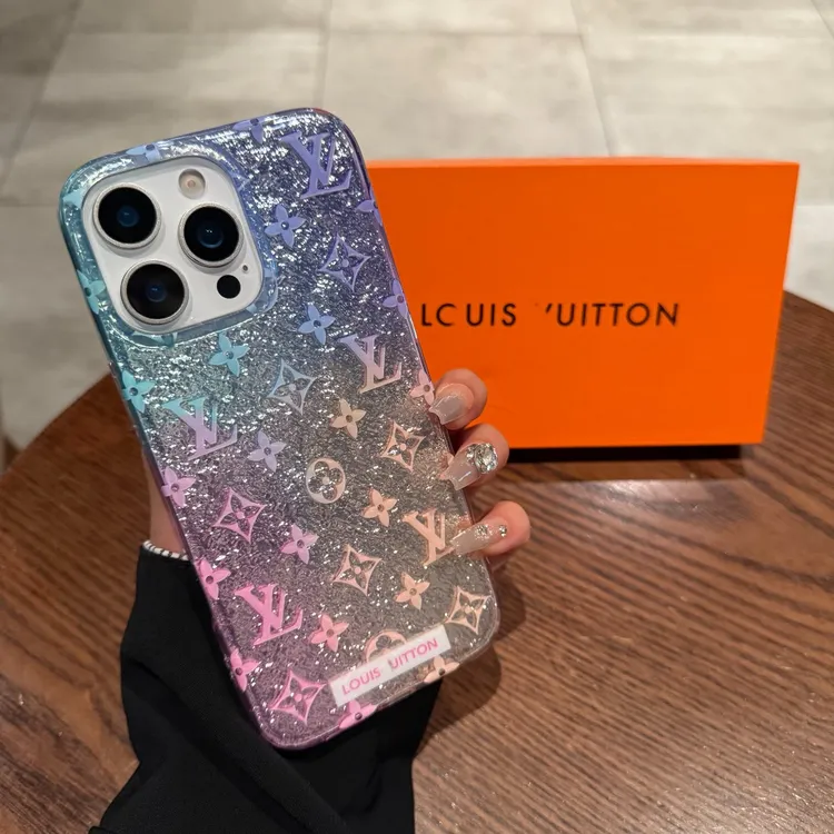 女款iPhone16手机壳苹果15promax防摔渐变13外壳镭射14pro适用16P