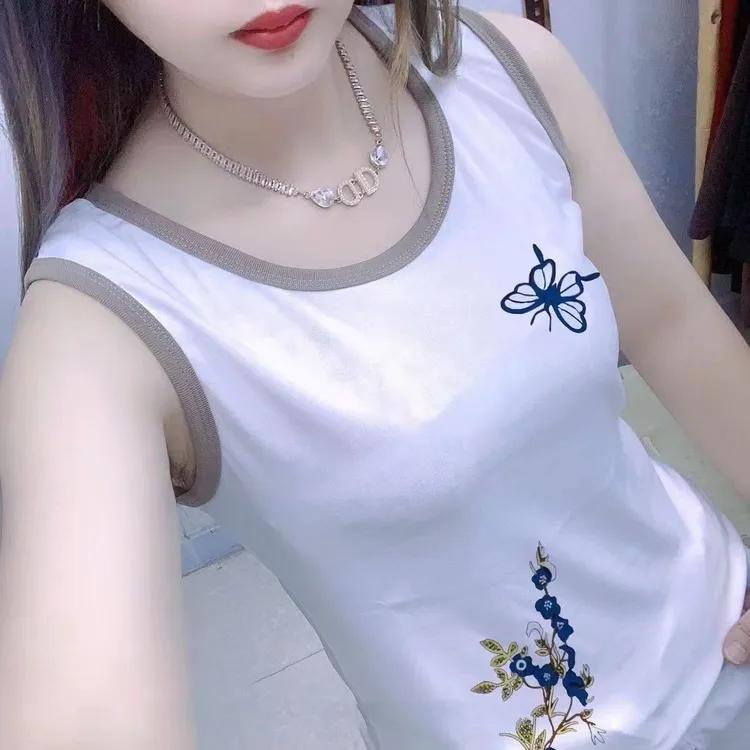 夏季新款宽松大码女背心印花无袖显瘦时尚休闲百搭女背心打底上衣