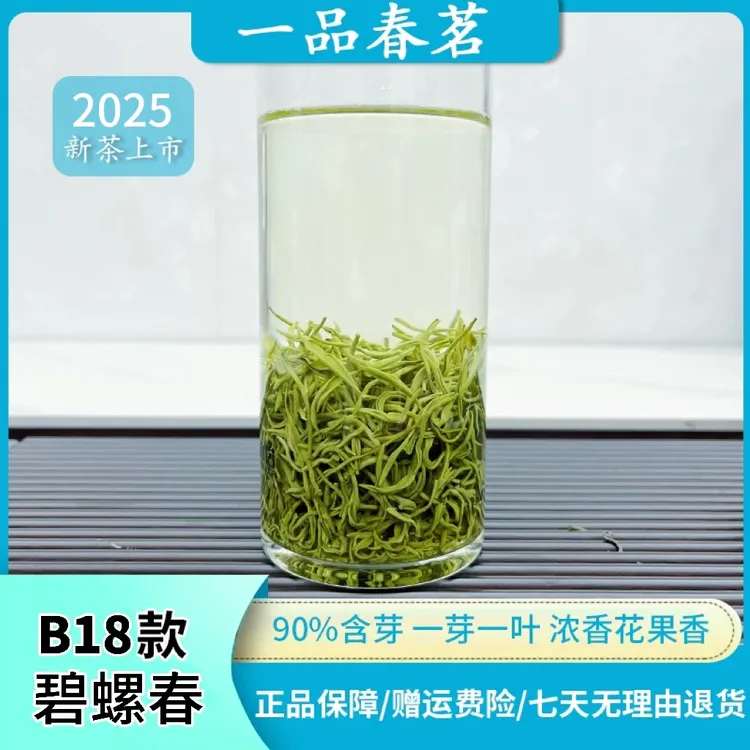 《口粮茶天花板》2025春茶B18款碧螺春绿茶浓香花果香耐泡口感好